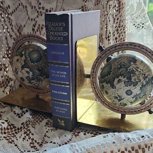 Vintage Globe Bookends